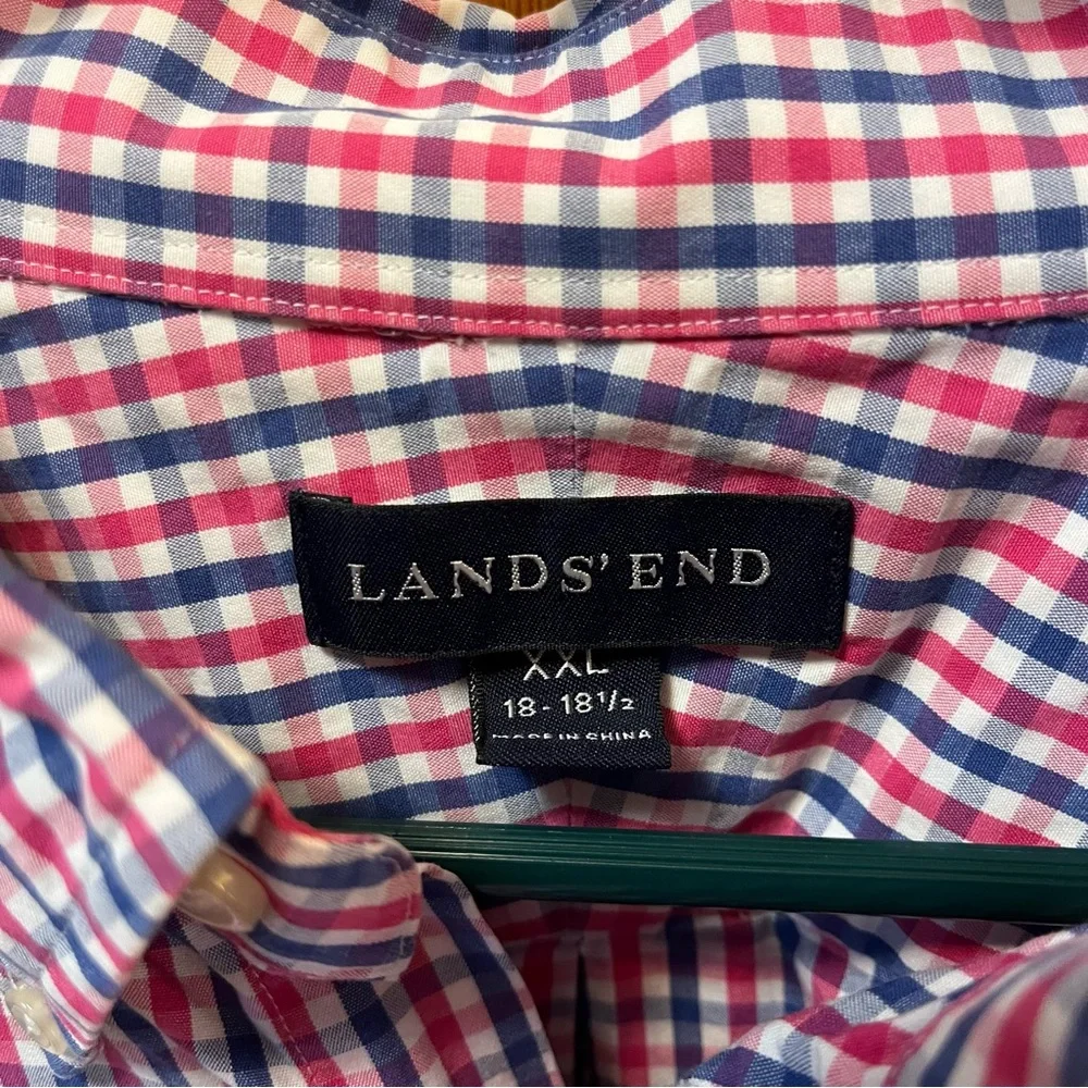 Men’s Lands’ End Button Down XXL Pink